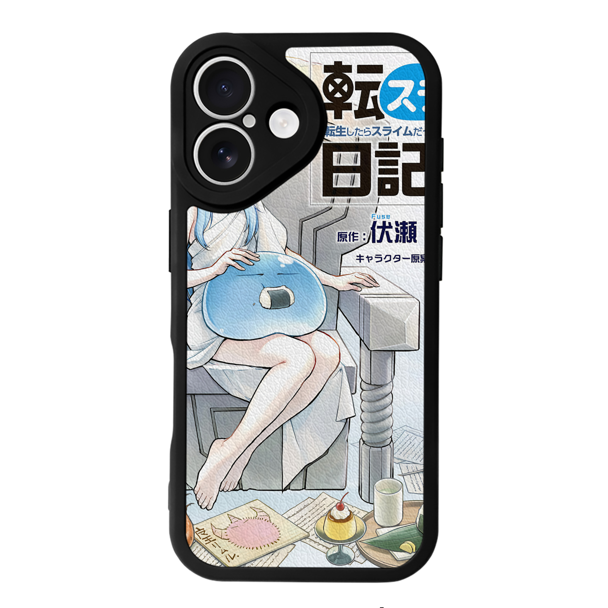 （画像用） 転スラ Regarding Reincarnated to Slime 【iPhone 16シリーズ対応】シリコンスマホケース（レザー調） 材質：シリコン
